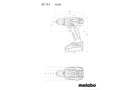 Купить Дрель аккумуляторная Metabo BS 14.4 Li-ion   602206530 фото №2